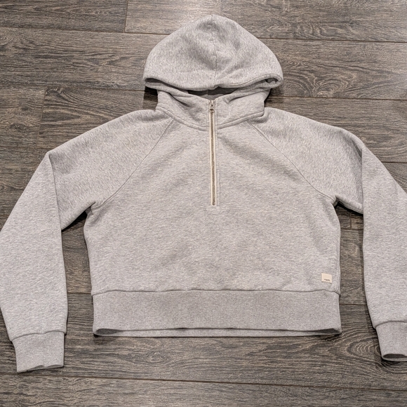 Vuori Restore Half Zip Hoodie XS Light Grey - Picture 2 of 10